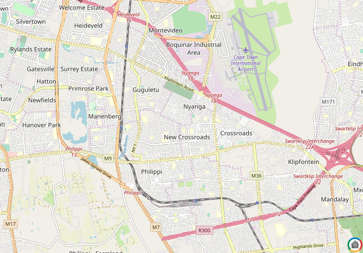 Map location of Nyanga